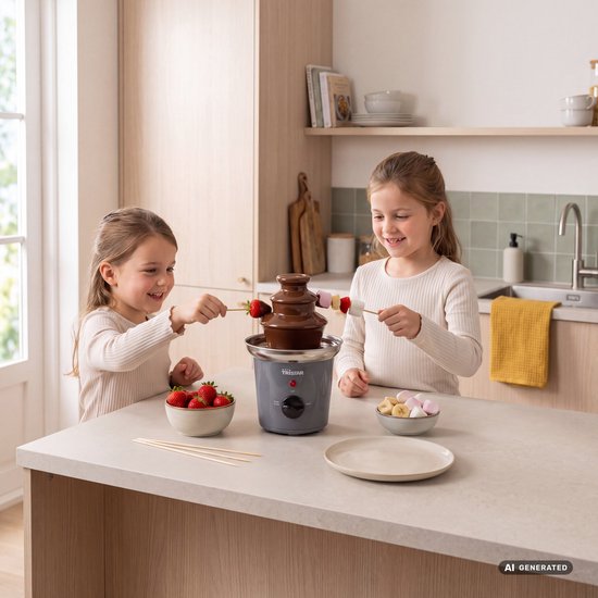 Tristar Chocoladefontein CF-1603 - Chocolade fondue - 3 lagen - Grijs — afbeelding 5