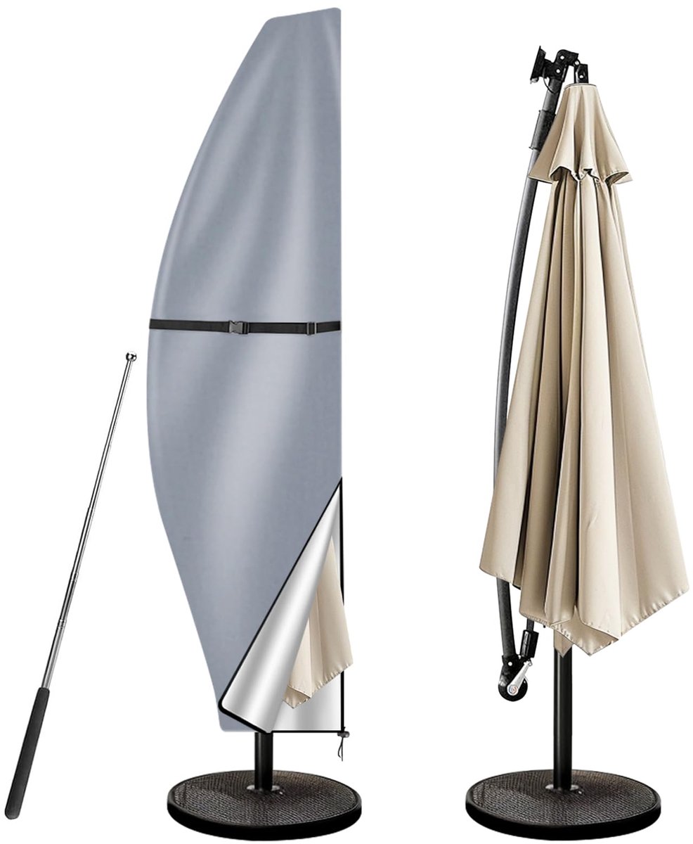 Famanu Parasolhoes voor parasol van 3-4 m (280 x 30/81/46 cm) wit