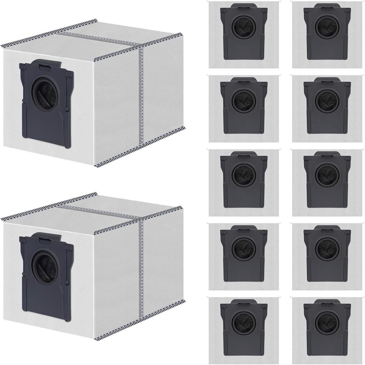12 stofzuigerzakken voor Dreame X40/X50/Aqua10 Ultra Complete L10/L10s Pro/L40/L40s Pro/L50 Pro Ultra voor Mova robotstofzuiger 3,2 l
