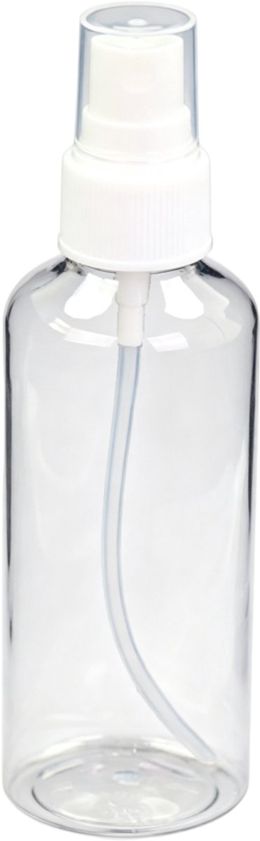 Sprayflacon-set (4-delig, herbruikbaar) – Draagbare, doorzichtige, lege flacons; ideaal voor vloeistoffen en cosmetica in reisformaat. Voorzien van een fijne, gelijkmatige verneveling; geschikt voor alcohol, parfum, toner en andere vloeistoffen-100ml