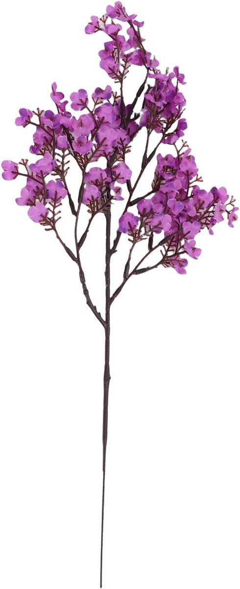 10 STKS Kunstmatige Gypsophila Bloemen, Faux Gipskruid met Buigbare Stengels voor Bruiloft Kantoor Feestdecoraties, Bootst Echte Bloemen na (Paars)