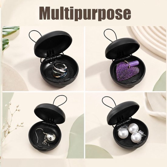 4 stuks oordopjes etui, ear plug case, mini opbergkoffer voor op reis — afbeelding 4