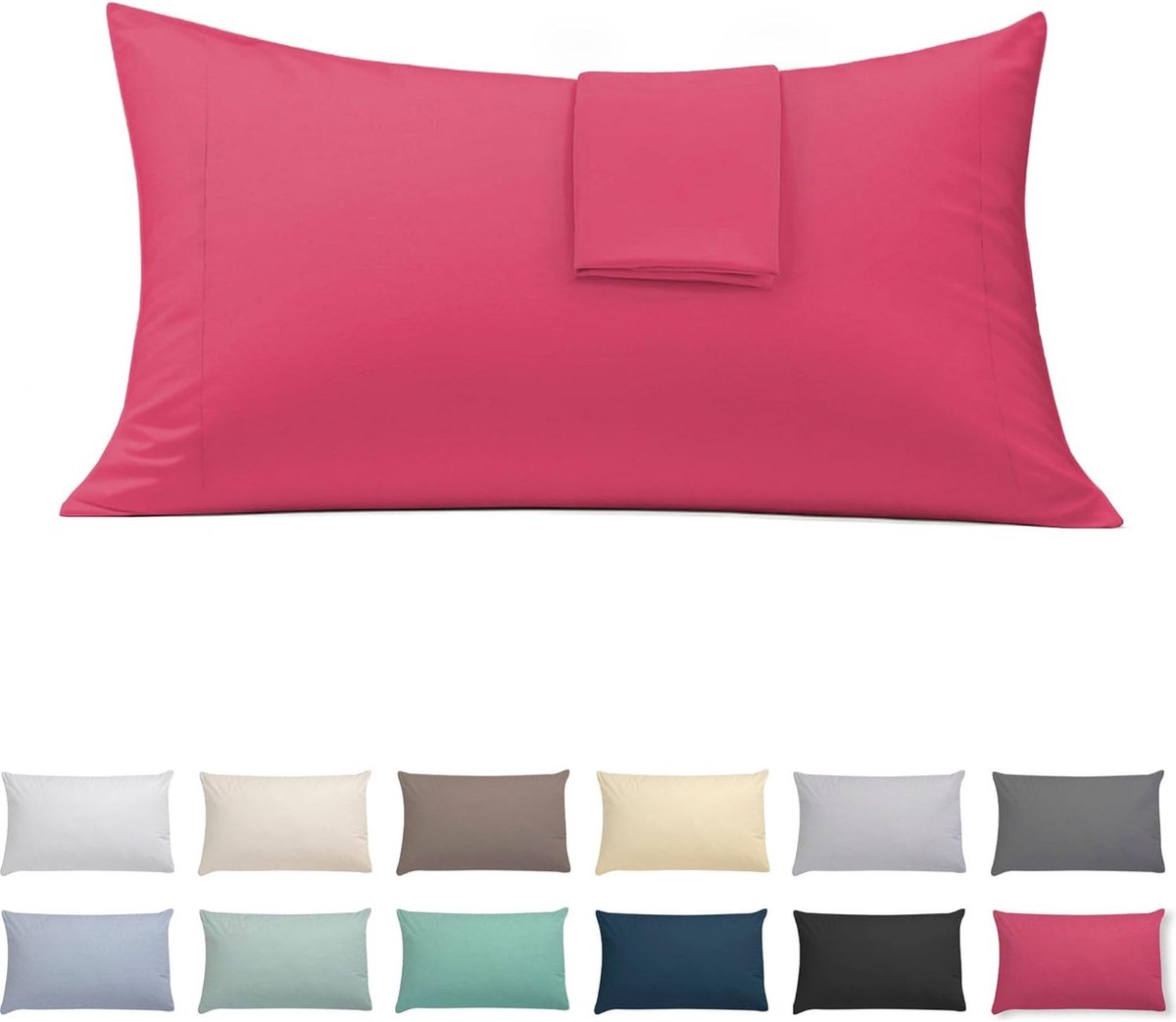 Kussensloop voor bed, 135 katoen, polyester, kersen