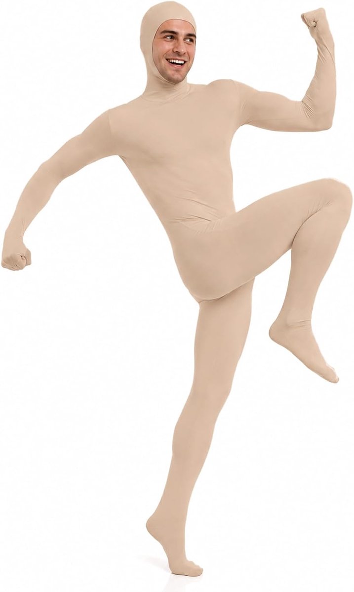 Eendelig voor dames en heren, uniseks kostuum, verkleding voor carnaval, volwassenen, Halloween, carnaval en cosplay, met open gezicht