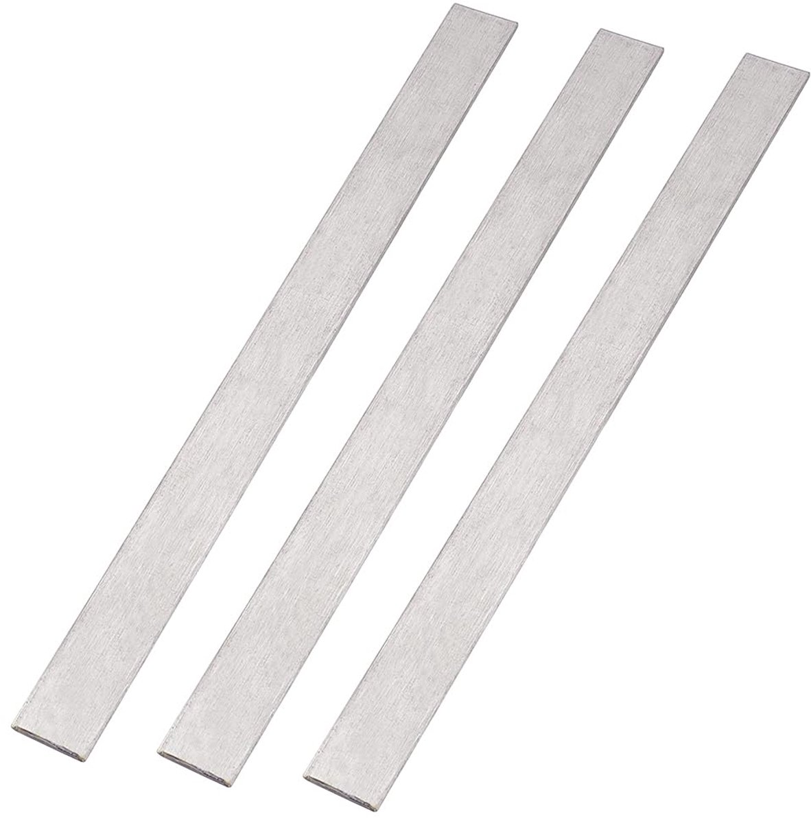 Dailygoods- Platte Stangen 3 Stuks - 304 Roestvrij Staal - Metalen Strip - Geborsteld Staal - Keuken Doe-Het-Zelf - Veelzijdig Inzetbaar - Metalen Str