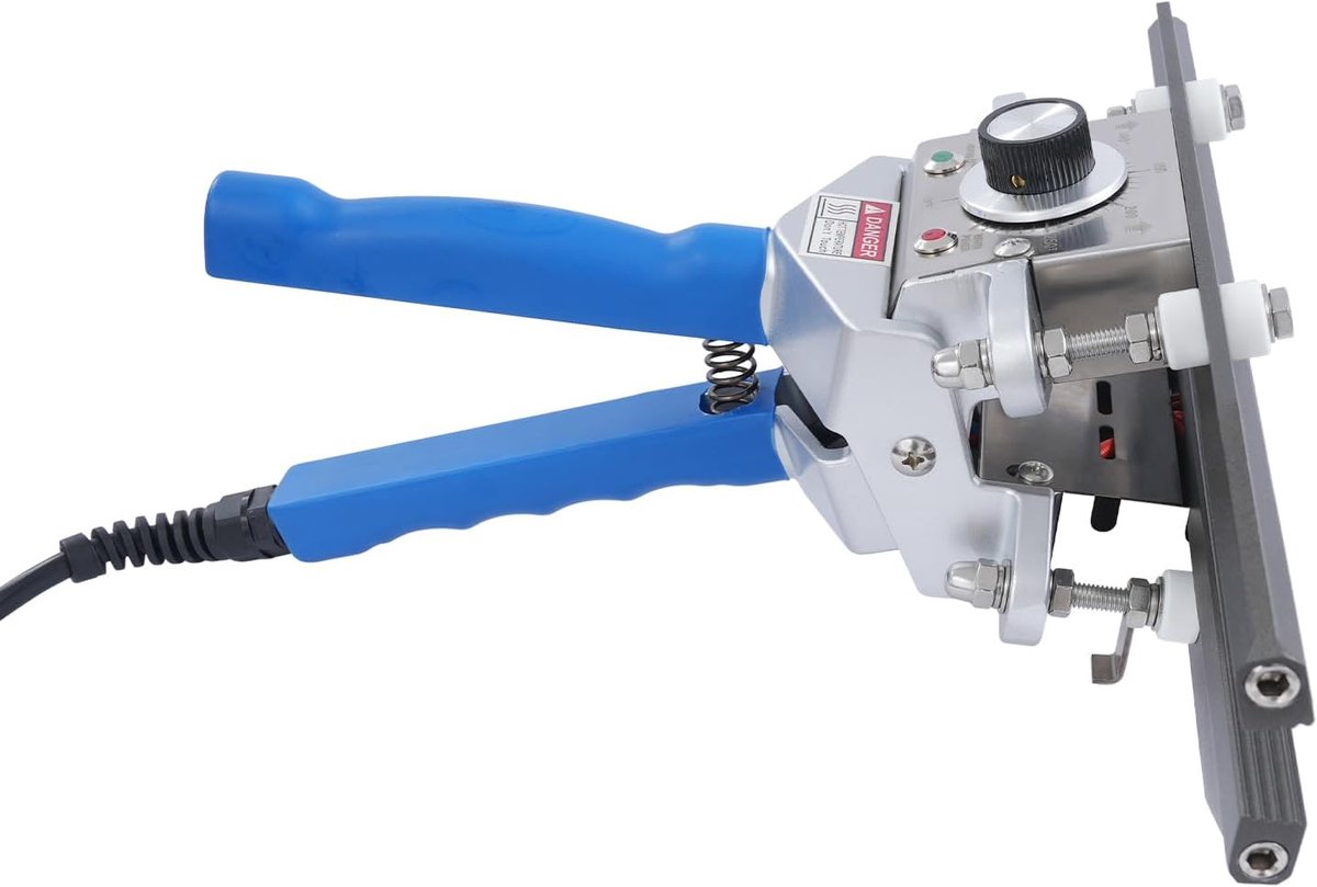 Heteluchtsealer, 300mm (12"), 500W, 0-300℃, Verzegelingsapparaat met 1,8m lang netsnoer, Foliesealer voor Dikke Zakjes uit Mylar, Aluminium Folie, Kraftpapier (Blauw)