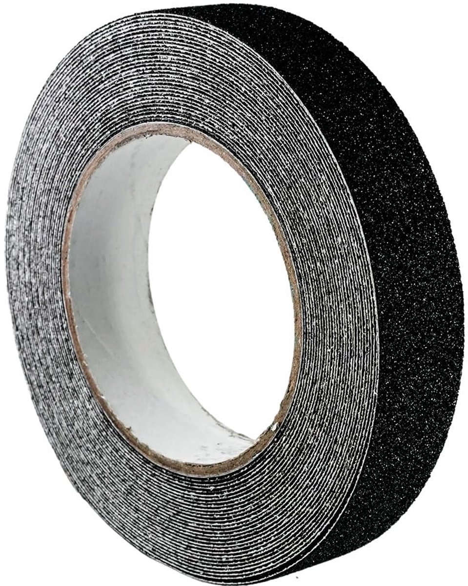Dailygoods- Antislip Plakband 2,5 cm x 10 m - Waterdicht - Hoge Tractie - Antislip Tape - Veiligheidsband - Ideaal voor Trappen en Vloeren