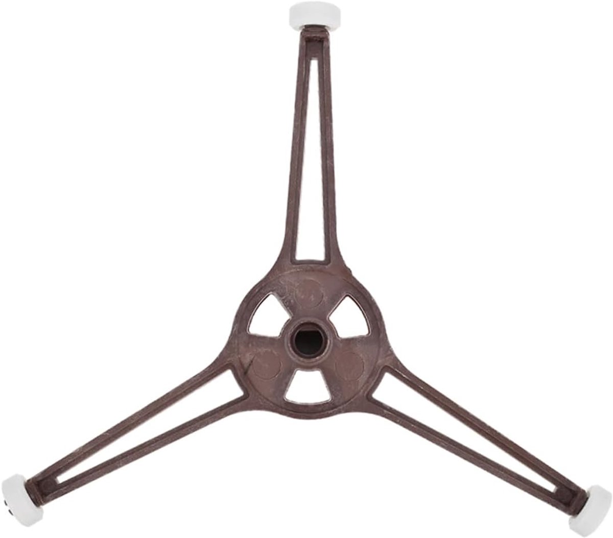 Dailygoods- Draaiplateau Magnetron - Kunststof Houder - 3 Rollen - Geschikt voor 24,5 cm - Afmetingen 16x16x1,4 cm - Stabiel en Draagbaar - Magnetronp