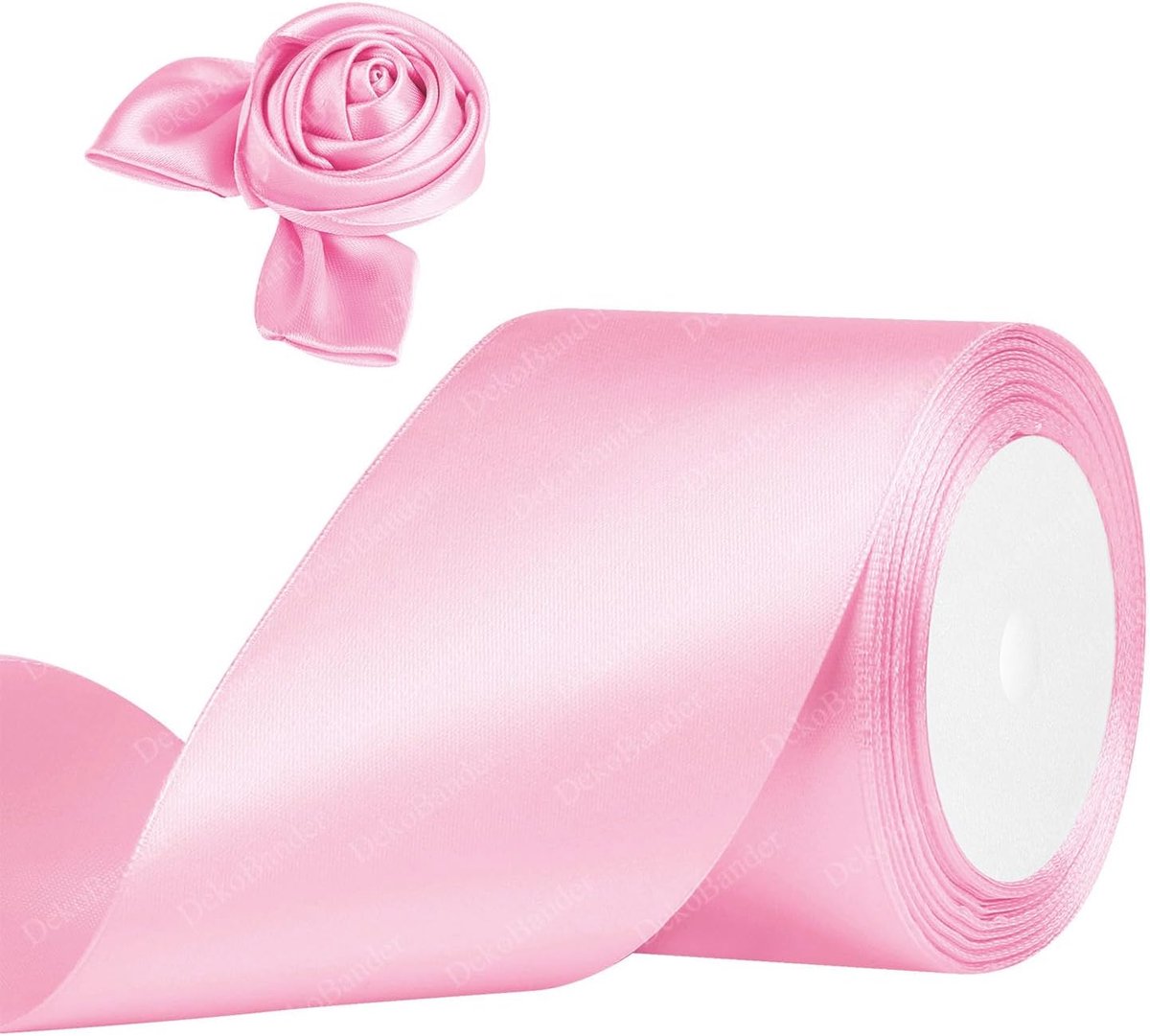 Lint, roze, 75 mm x 23 m, cadeaulint