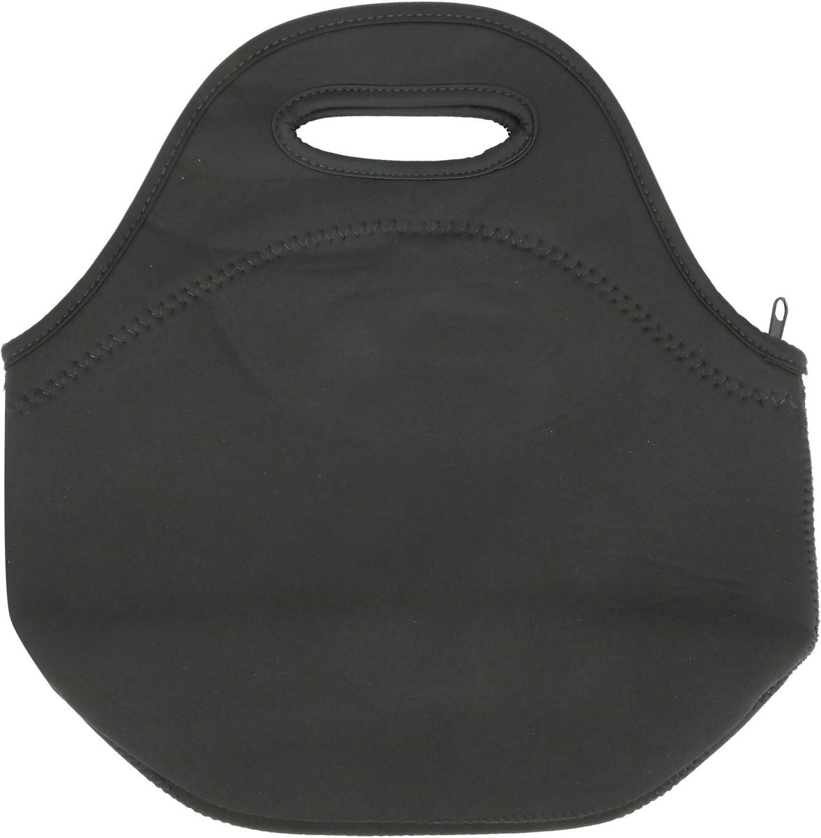 Lunchtas van neopreen, waterdicht, voor picknick, camping, waterdichte lunchtas, handtas voor werk, winkelen met transport, 30 x 30 x 16 cm (geheel zwart)