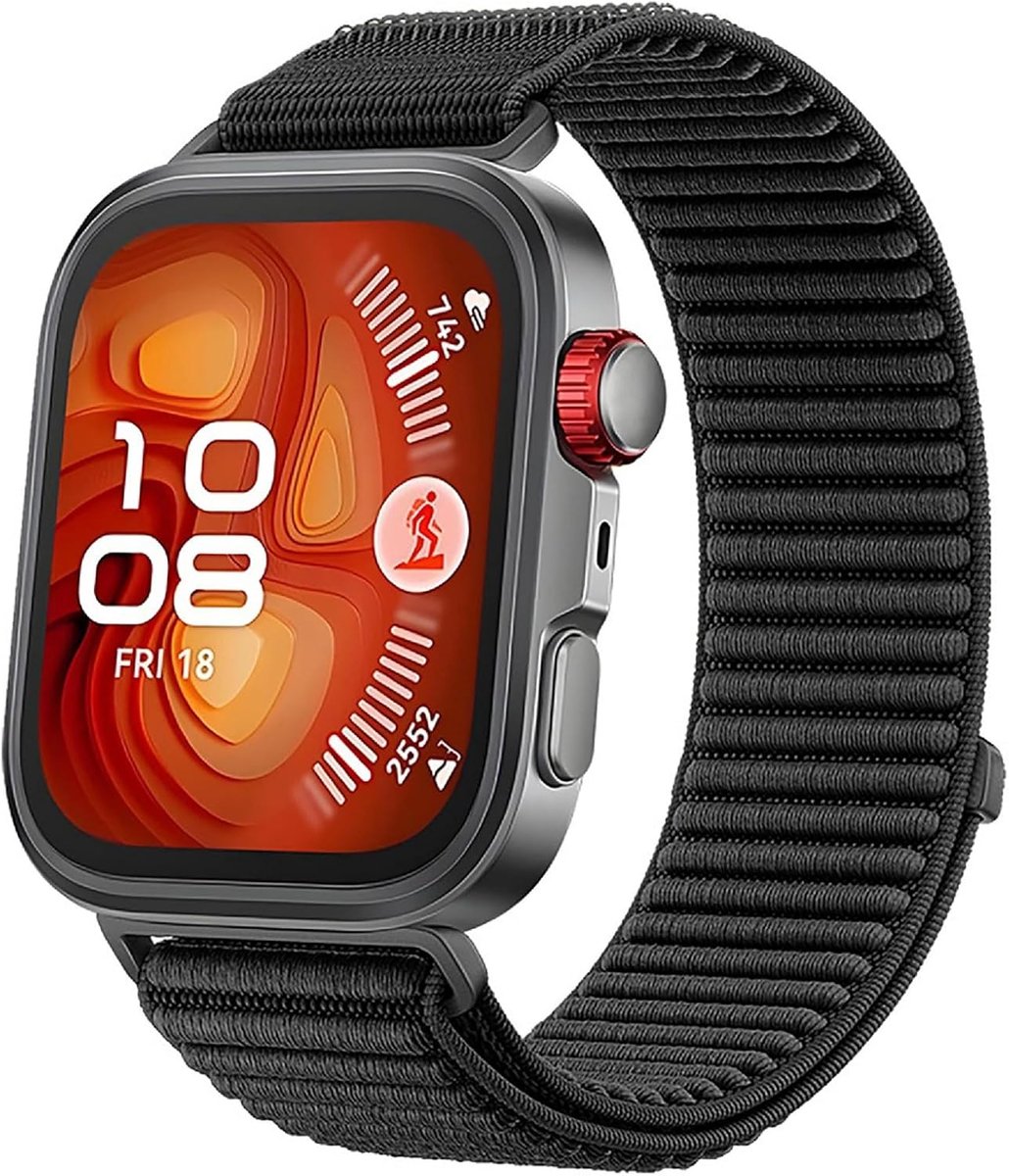 Dailygoods - Nylon Gevlochten Band voor Smartwatches, Unisex