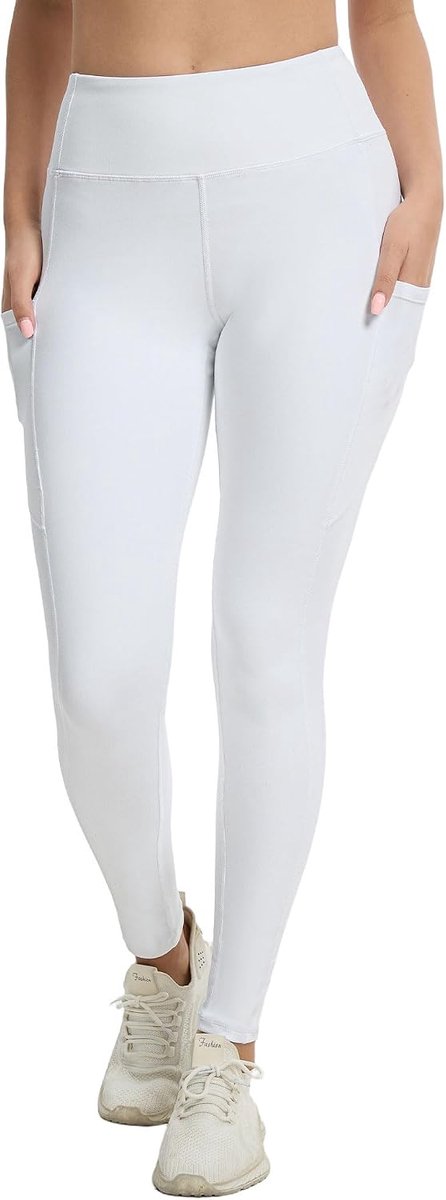Leggings voor Dames, Sportleggings voor Dames (met Zak, Hoge Taille, Ondoorzichtig) Yogabroek