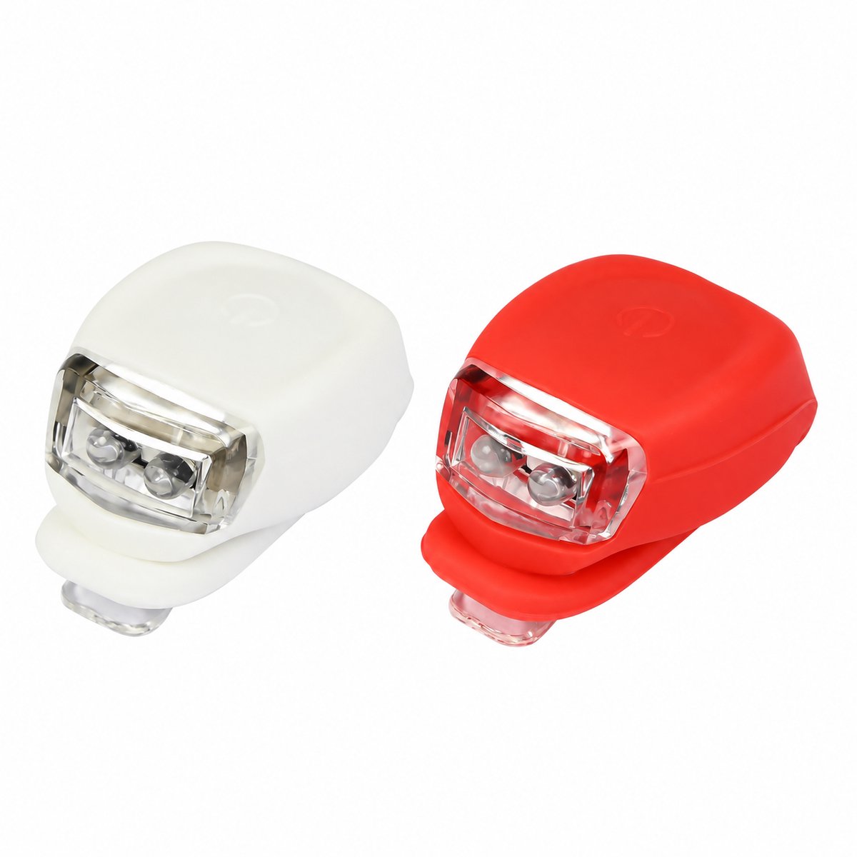 Siliconen Fietsverlichtingsset LED 2-delig – 3 Lichtstanden – Waterdicht