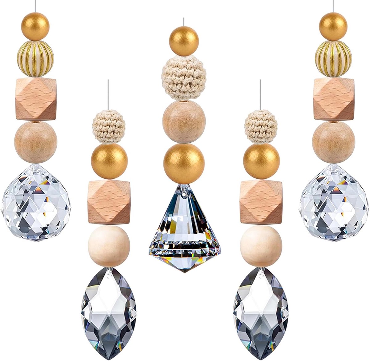 Zonnevangers, Scandinavisch kristal, Boheemse hanger, prisma-decoratie