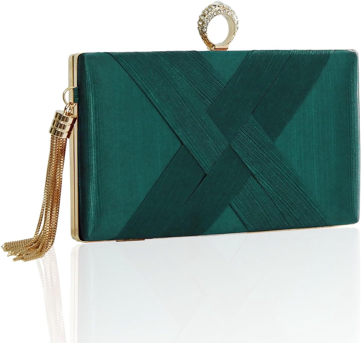 Clutch Portemonnees voor Vrouwen Kwastje Avond Clutch Bag Sparkly Diamond Crossbody Schoudertas Voor Bruiloft Avond Uit Party