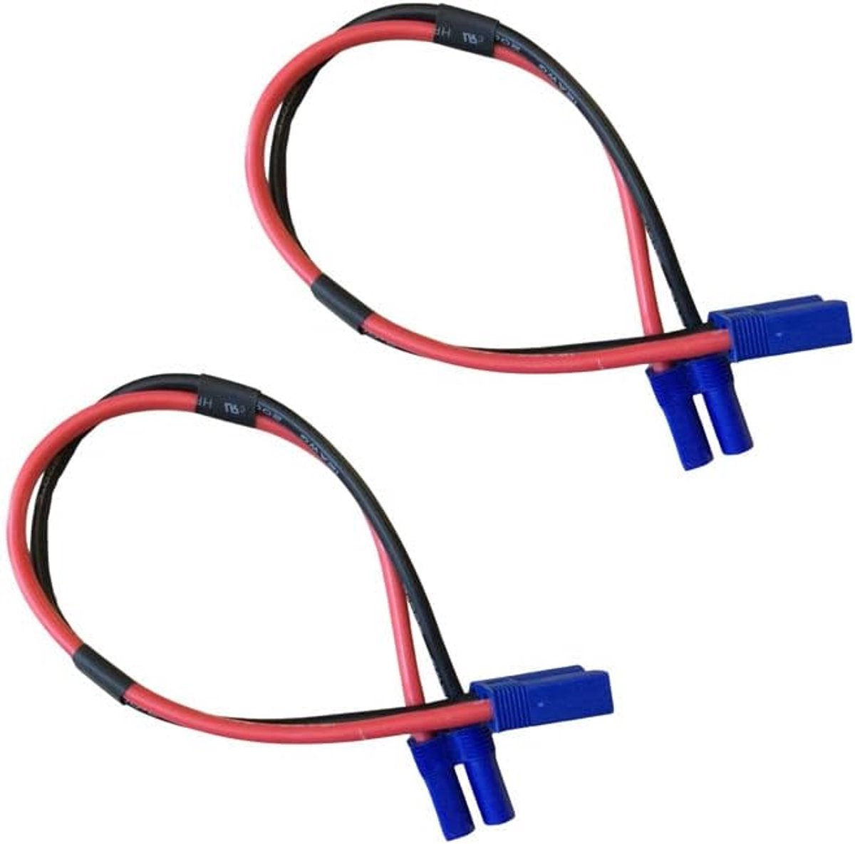 2-Pack EC5 Mannelijke Connector naar EC5 Vrouwelijke Connector Kabel Verlengdraad RC Adapter 30cm 10awg voor RC Vliegtuig Batterij Oplader