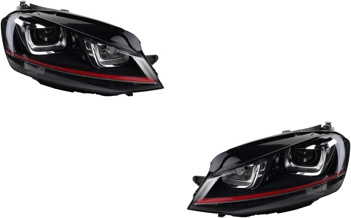 Koplampen Xenon geschikt voor VW Golf VII 5G1 12-16 D3S H7 Set Links Rechts