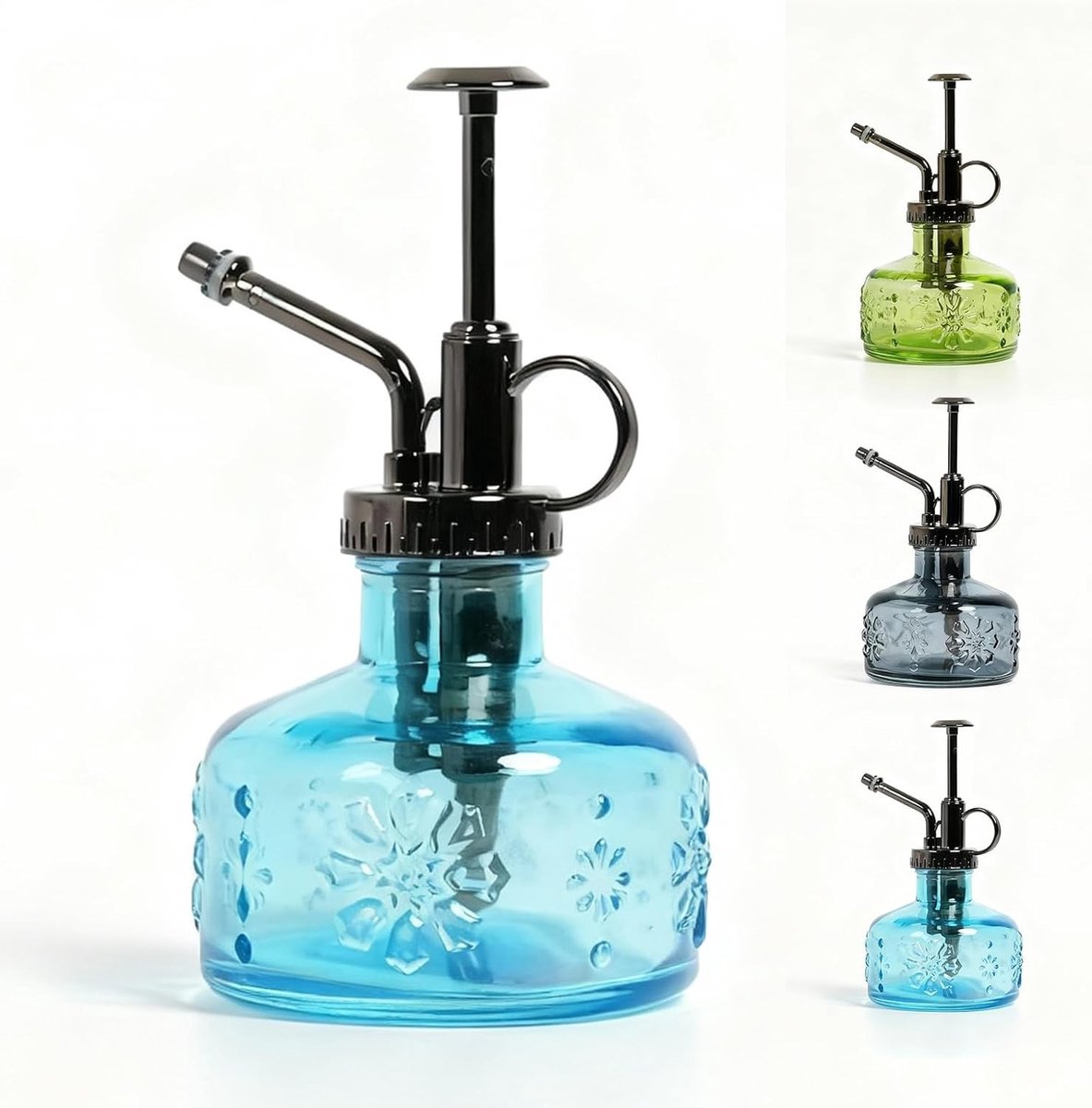 Vintage Decoratieve Blauw Waterkan voor Binnenplanten en Vetplanten - 180ml Plantenspuit met Retro Ontwerp