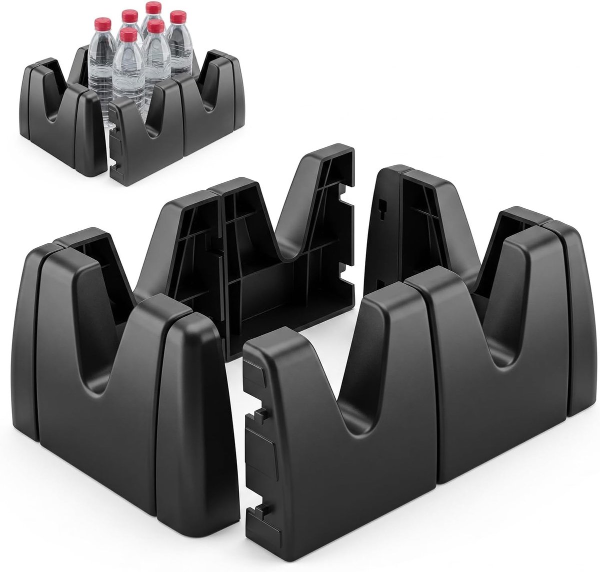 Kofferbak klittenbandbevestiging, 6 stuks kofferbakorganizer