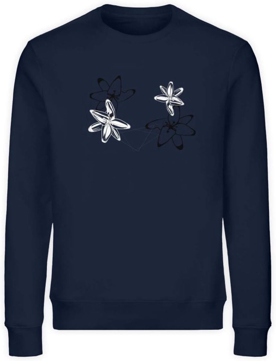 Bloemenmotief abstracte orchideeën - Unisex Organic Sweatshirt