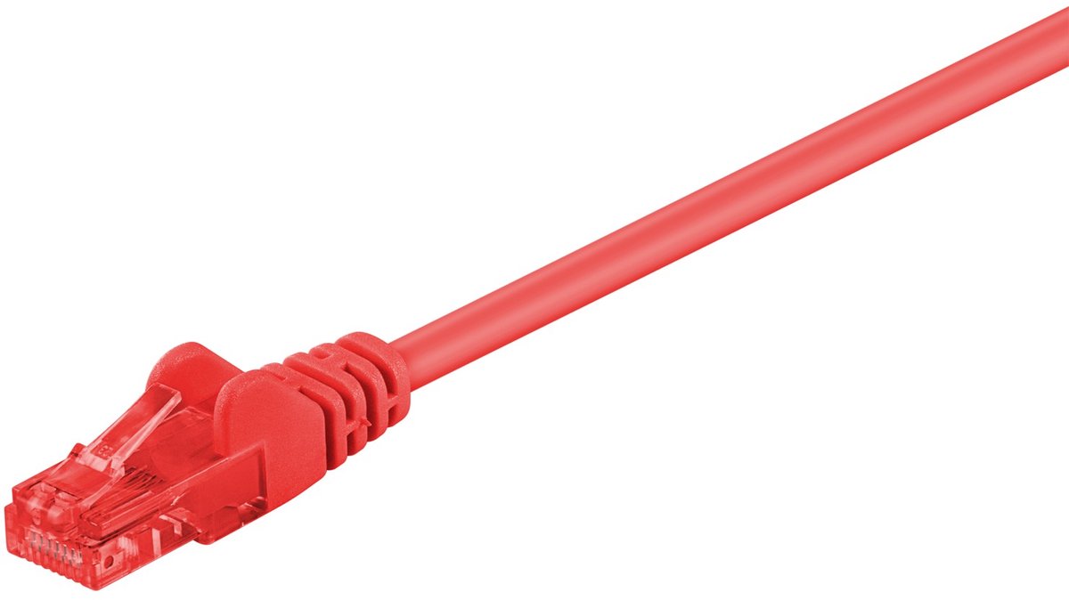 Wentronic CAT6 Netwerkkabel - RJ45 - Rood - 0.5 m