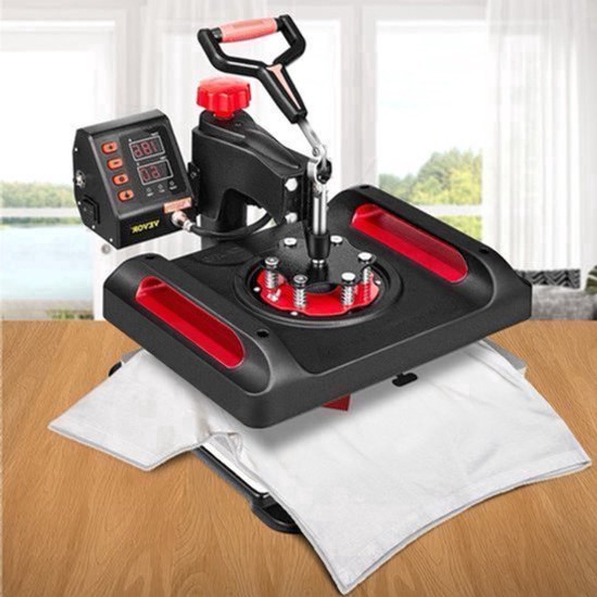 Hittepers – Transferpers – Sublimatiepers – Textieldrukmachine – Warmtepers – 15 x 12 Inch Werkoppervlak – 11-in-1 Accessoires Set