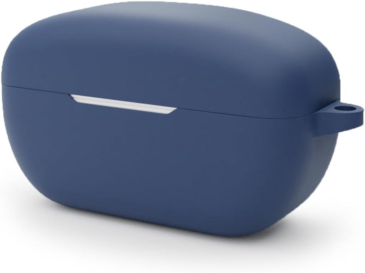 Siliconen Hoes Beschermhoes Omslag voor Sony WF-1000XM4 Hoofdtelefoon in Blauw