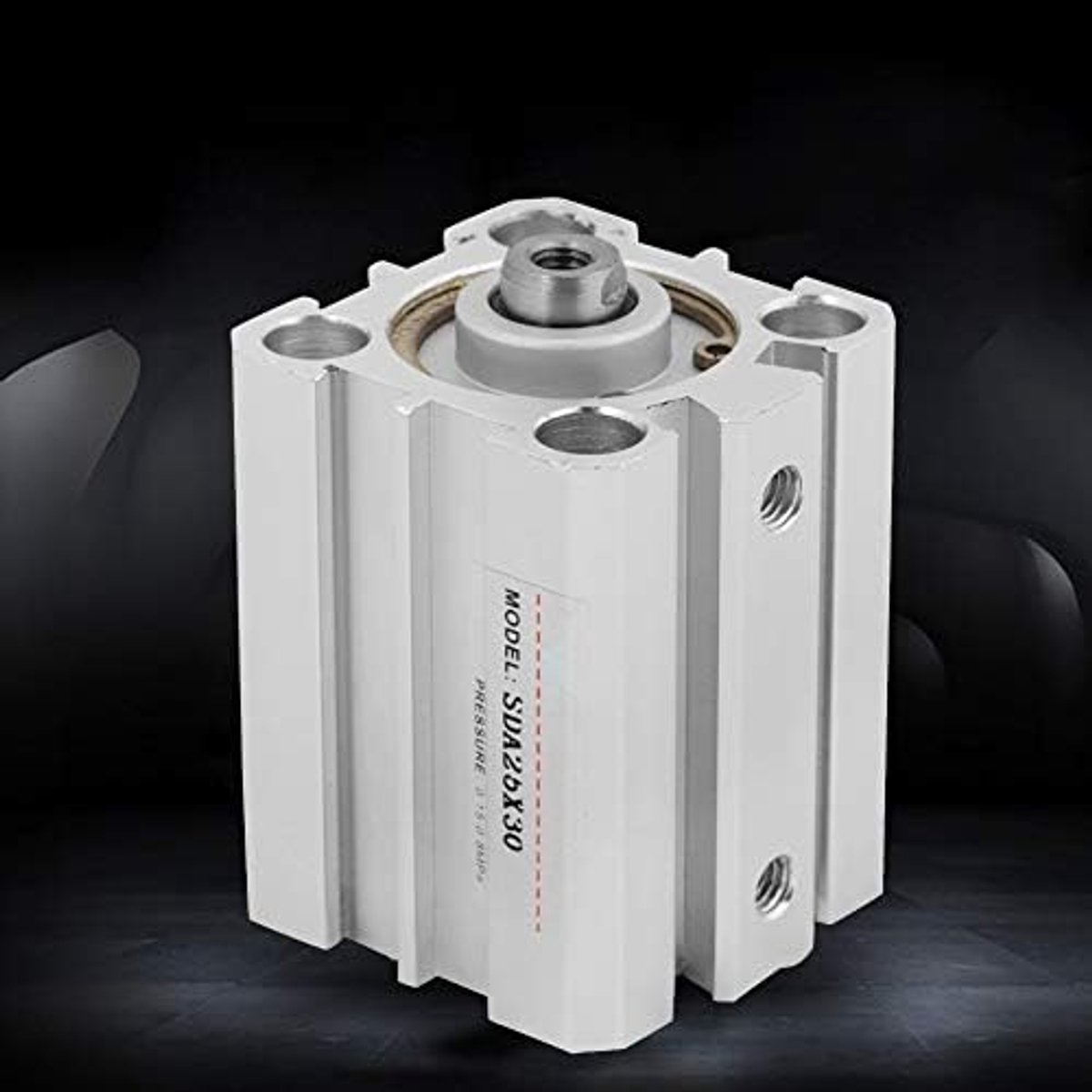 25x30 luchtcilinder, 25 mm ID 30 mm slag Compact aluminium dubbele afdichtingsstructuur Pneumatische dubbelwerkende cilinder,cilinder