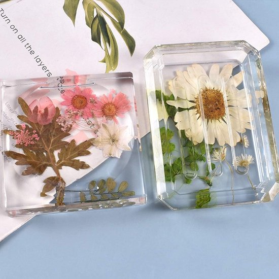 Mallen Soap Dish Resin Mold Dienblad Siliconen Mal Schotel Epoxy Gietvorm voor Opslag Sponzen Oorbel Houder Plaat — afbeelding 2