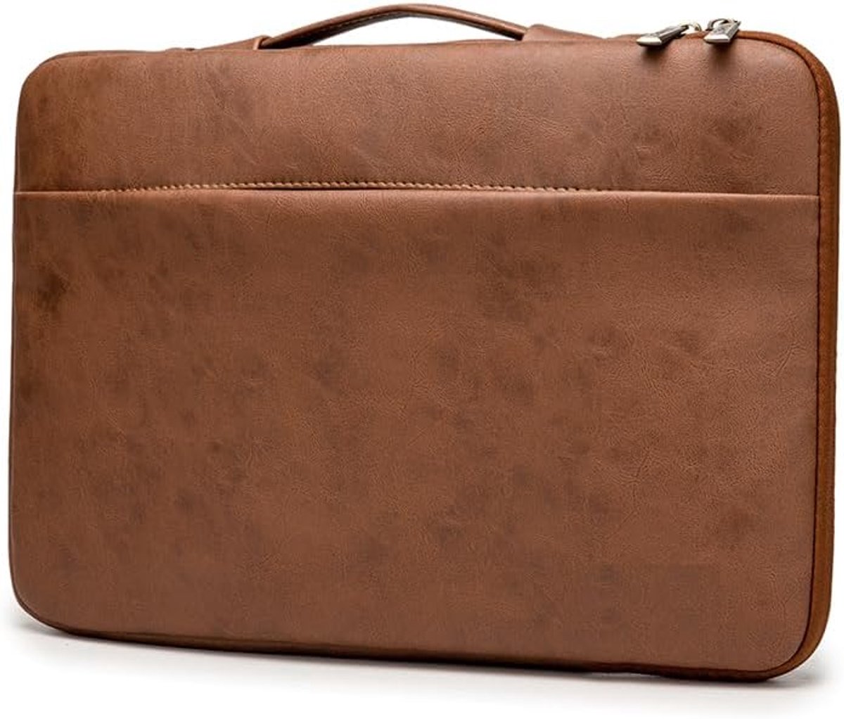 Laptoptas, Laptophoes, Schokbestendige Laptop Sleeve met Accessoiretas, Laptop bag, Spatwaterdicht, 360° Laptop tas met handvat voor Thinkpad Macbook Chromebook, PU-leer