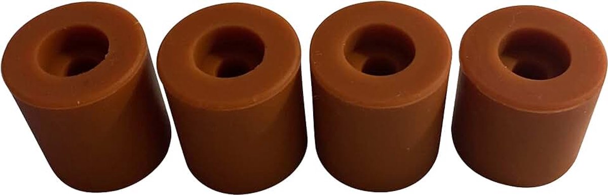 3DPLady | Siliconen buffer (siliconen demper) voor 3D-printer 1x16mm + 3x18mm accessoires (bruin)
