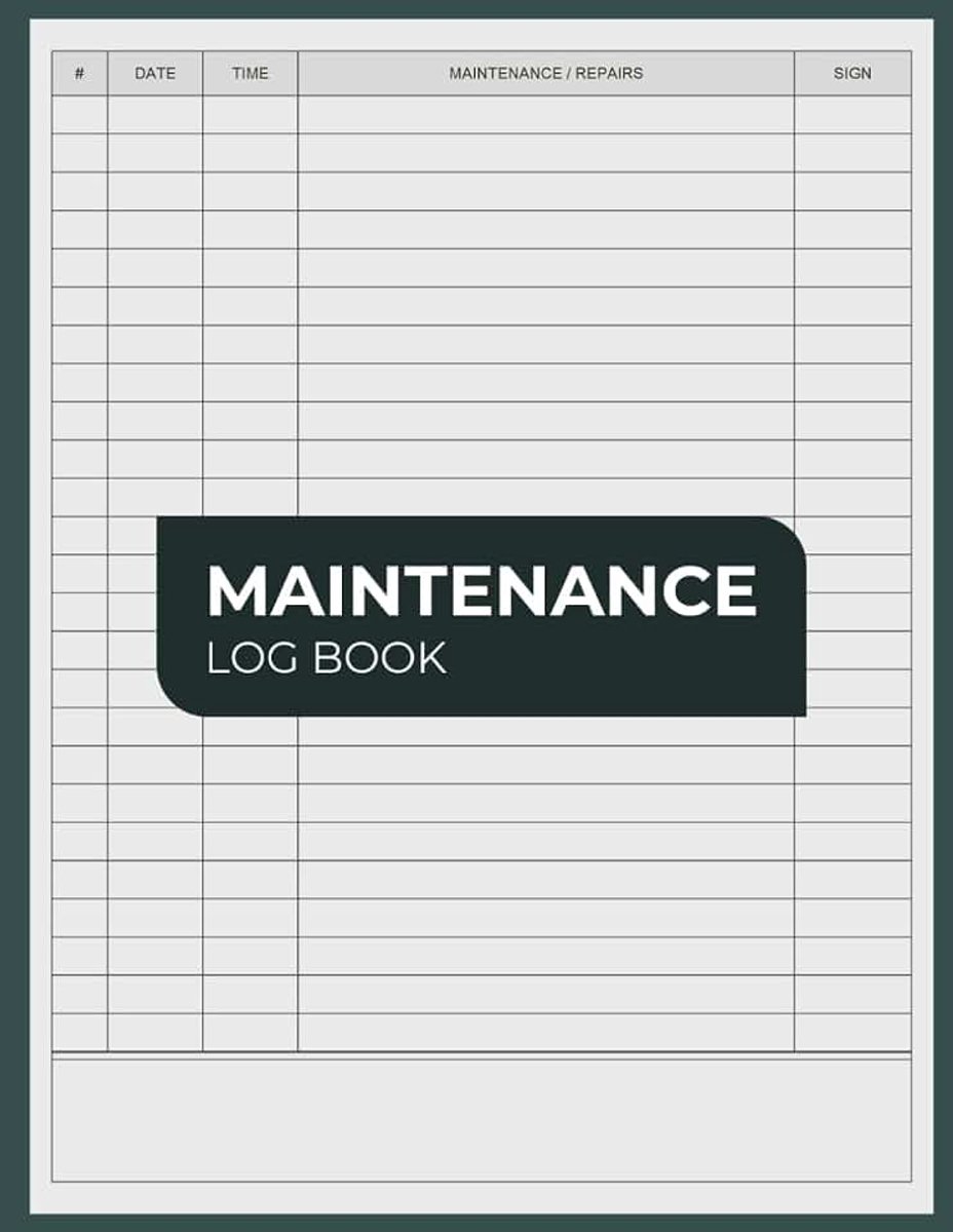 Maintenance Log Book: Track All Repairs and Services | Suitable for Offices, Factories, Garages, Hospitals, Schools, and More