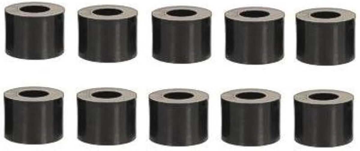 Afstandshulpset 10-voudig voor M3 schroeven, L = 5 mm, d = 3,6 mm, kunststof (afstandhouder)