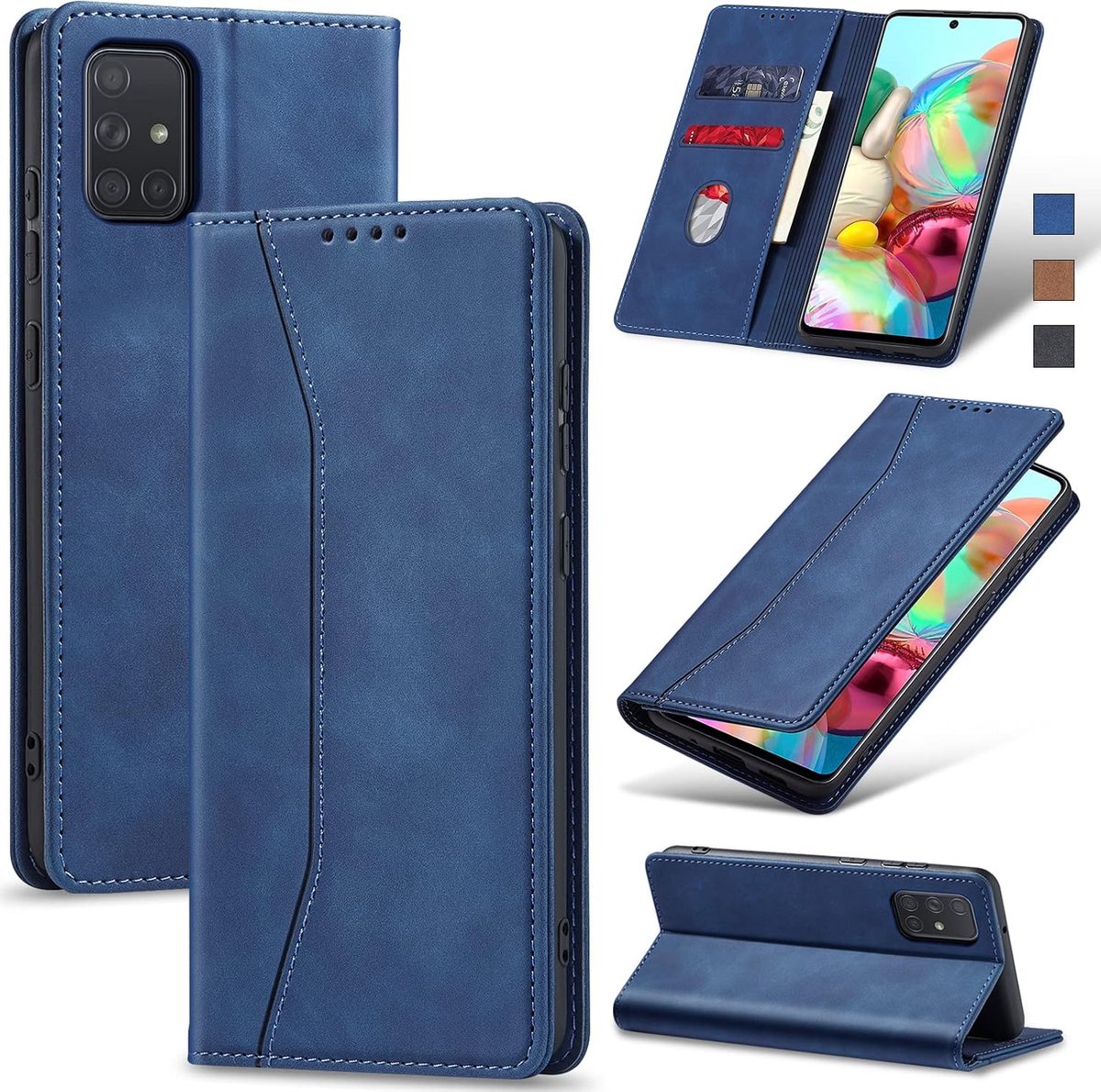 Hoesje voor Samsung A71 4G,Blauw