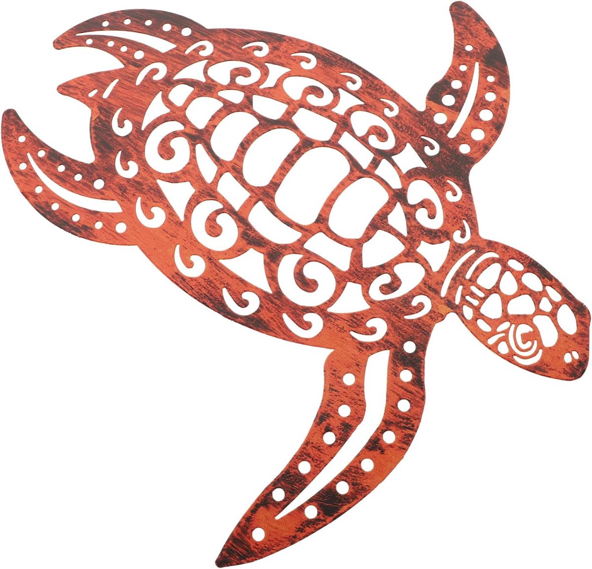 Wall hangende decoratie Muurdecor schildpad wanddecoratie versiering Wall Art Decor wanddecoraties metalen schildpadden schildpad kamer decor vintage schildpad ijzer Bruin