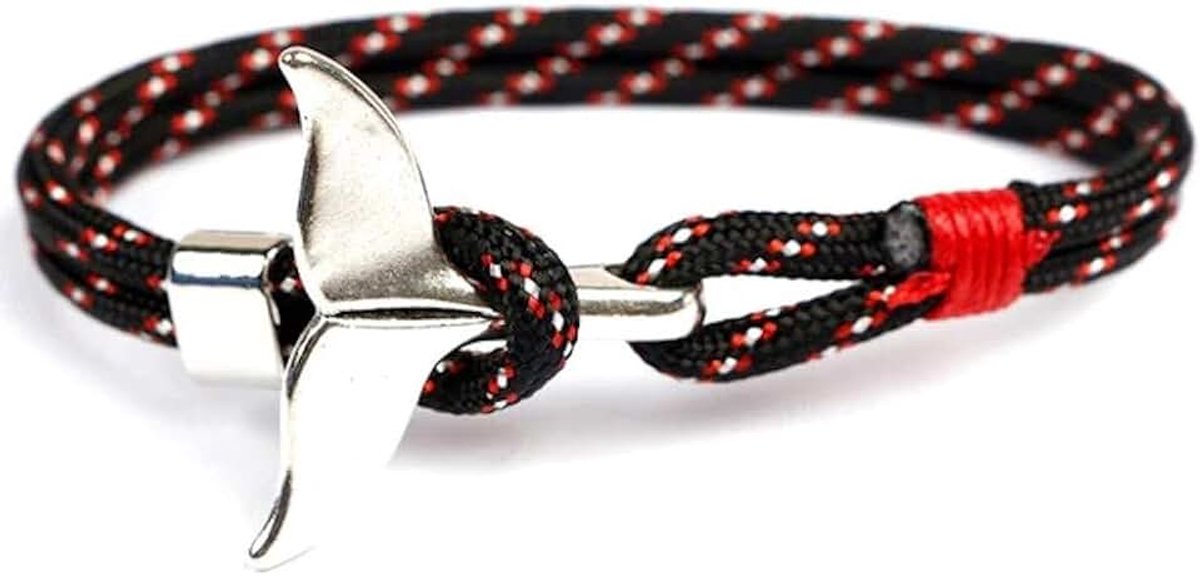 Walvis armband heren dames zeezicht zilver
