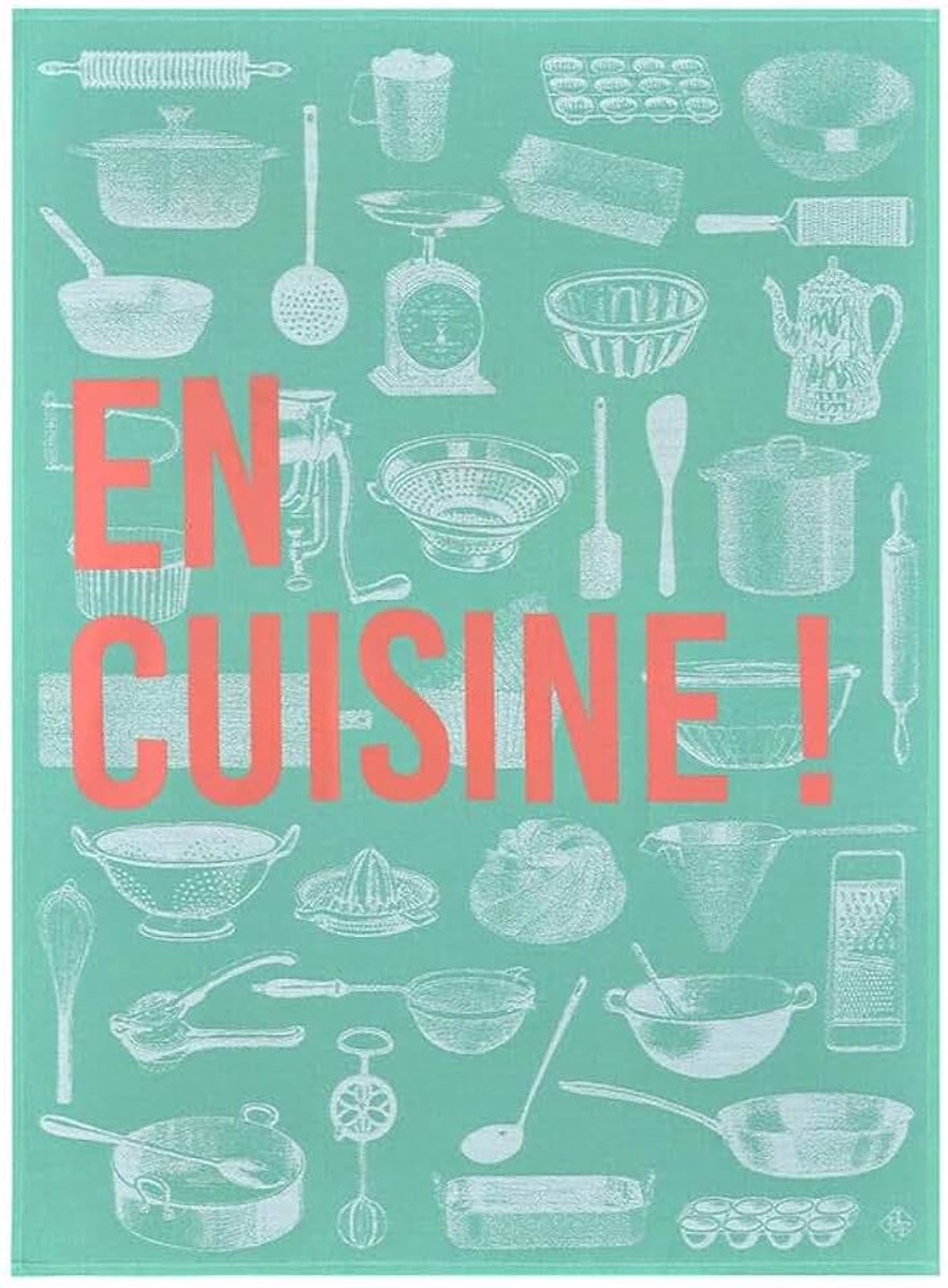 Jacquard Francais - Theedoek - En Cuisine Mint