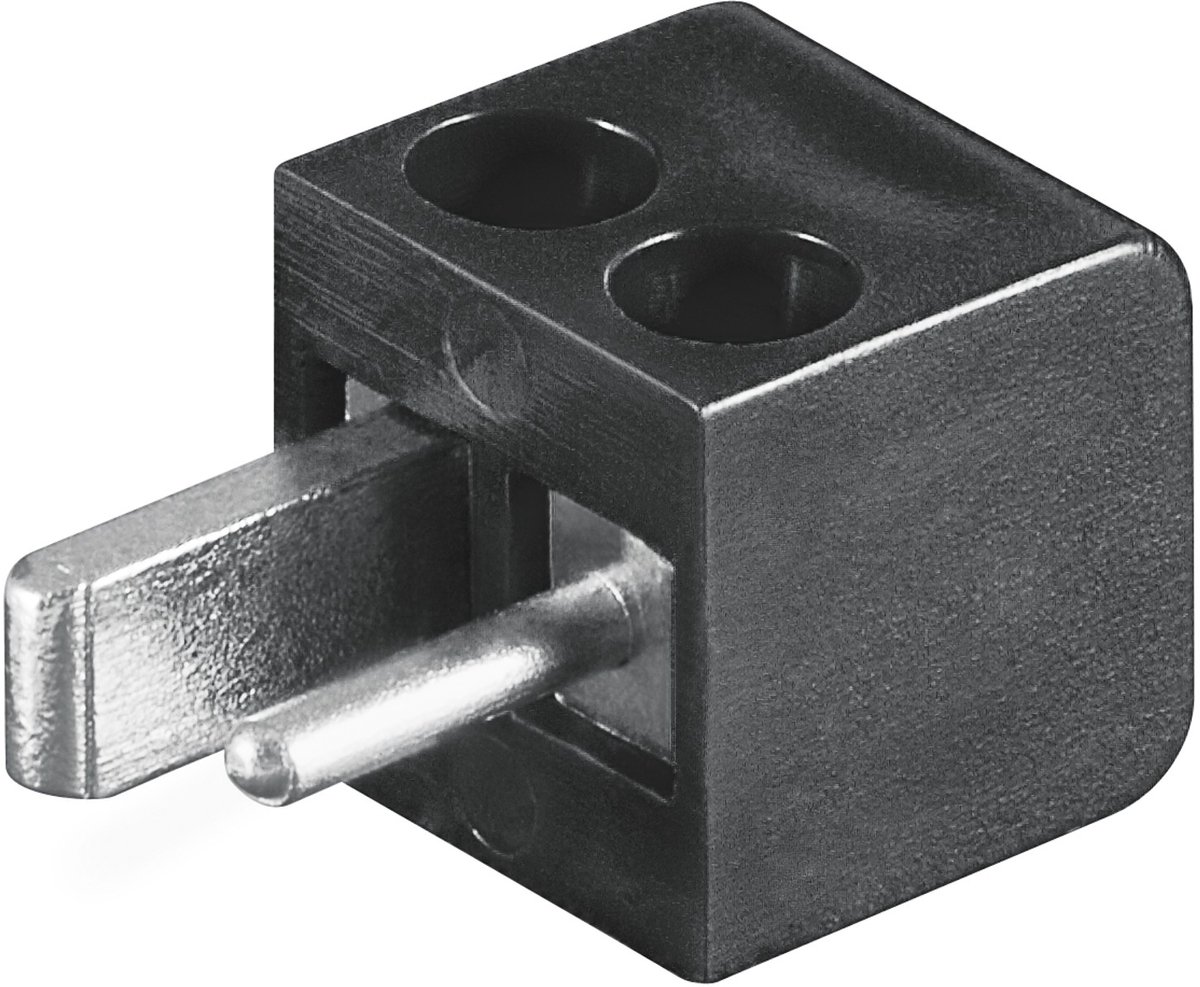 Goobay Luidsprekerconnector, met schroefverbinding, Bulk, Kleur: zwart