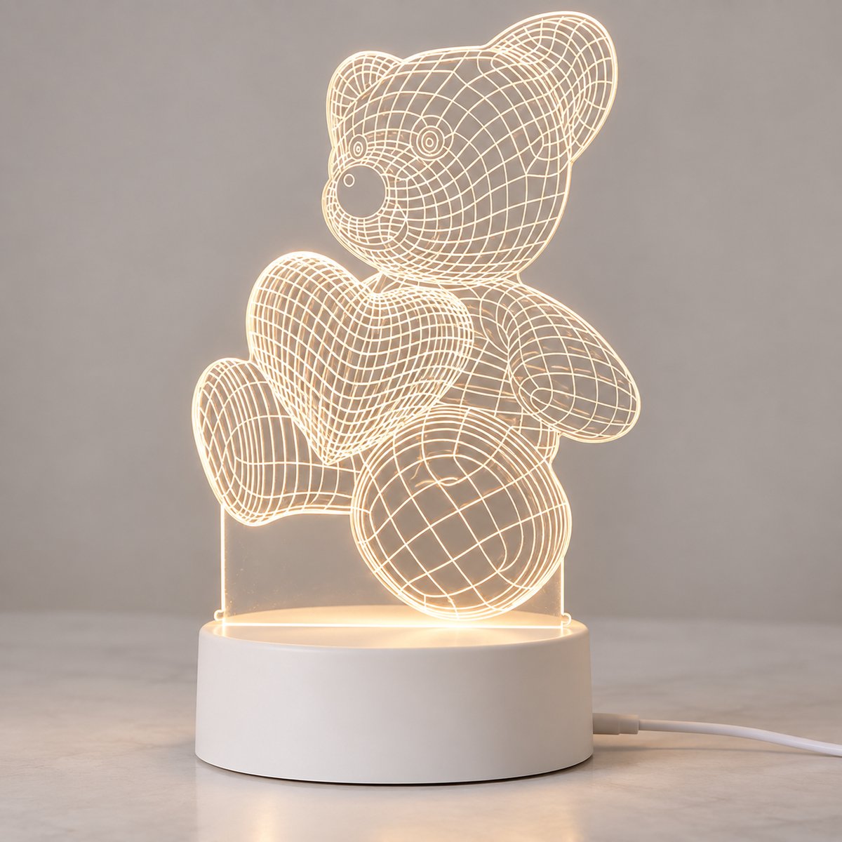 Nina’s Giftshop® Nachtlamp Cadeau voor Haar – Decoratieve Tafellamp – Valentijn Cadeau Vrouw – Cadeautje voor Moeder, Vrouw of Vriendin