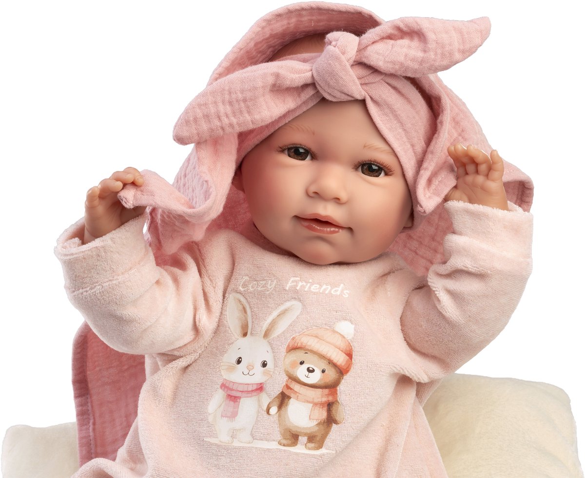 Llorens soft body babypop Mimi bruine ogen met speen 40 cm