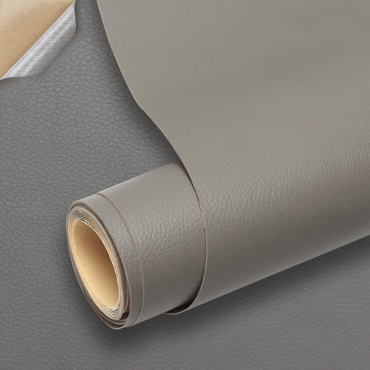 Reparatiepatch, zelfklevende lederen renovatiepatch, Sofa Care Kit-patch voor het repareren en renoveren van bank, stoel, jassen, ambachten (Grijs, 60 * 200cm)