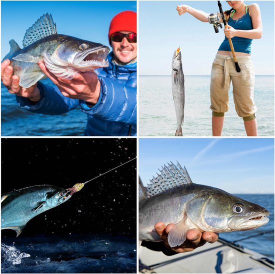 6 Stuks Kikkerlokmiddelen voor het Vissen op Baars, Zacht Kunstaas op het Wateroppervlak voor Baars Snoek Meerval Snoekbaars Slangenkopvis Forel in Zoetwater en Zout Water — afbeelding 5