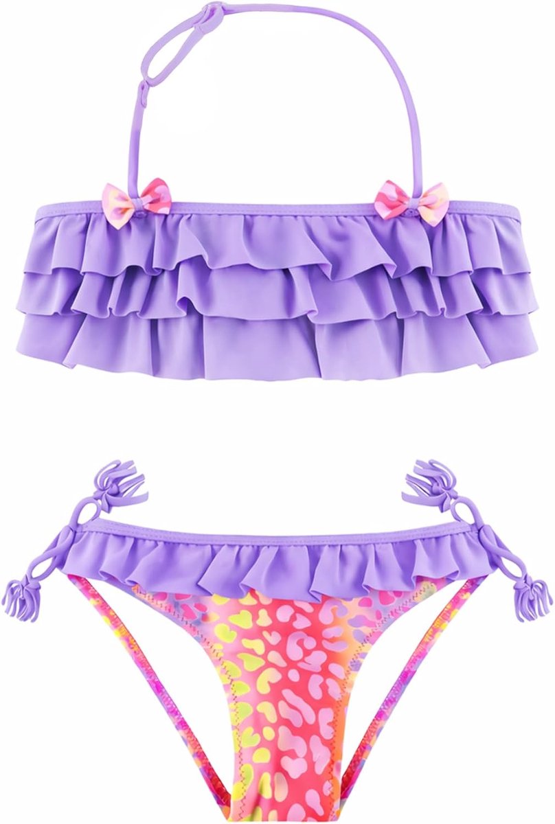 Zwempak, tweedelig bikinisetje, tankinisetjes, zwempak voor meisjes van 2-14 jaar