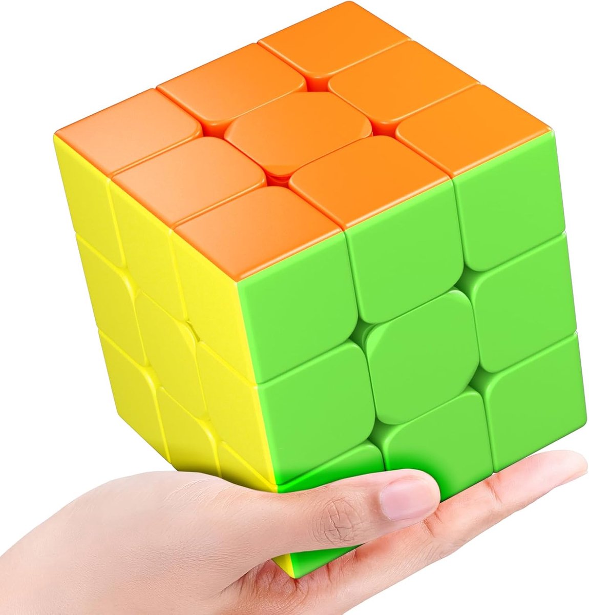 Big Size 3x3x3 Stickerless Speed Cube, 9 cm Gladde Magic Cube voor Educatief Kubus Onderwijs, Grote Puzzel Kubus Verjaardagsfeest voor Kinderen Tieners Volwassenen