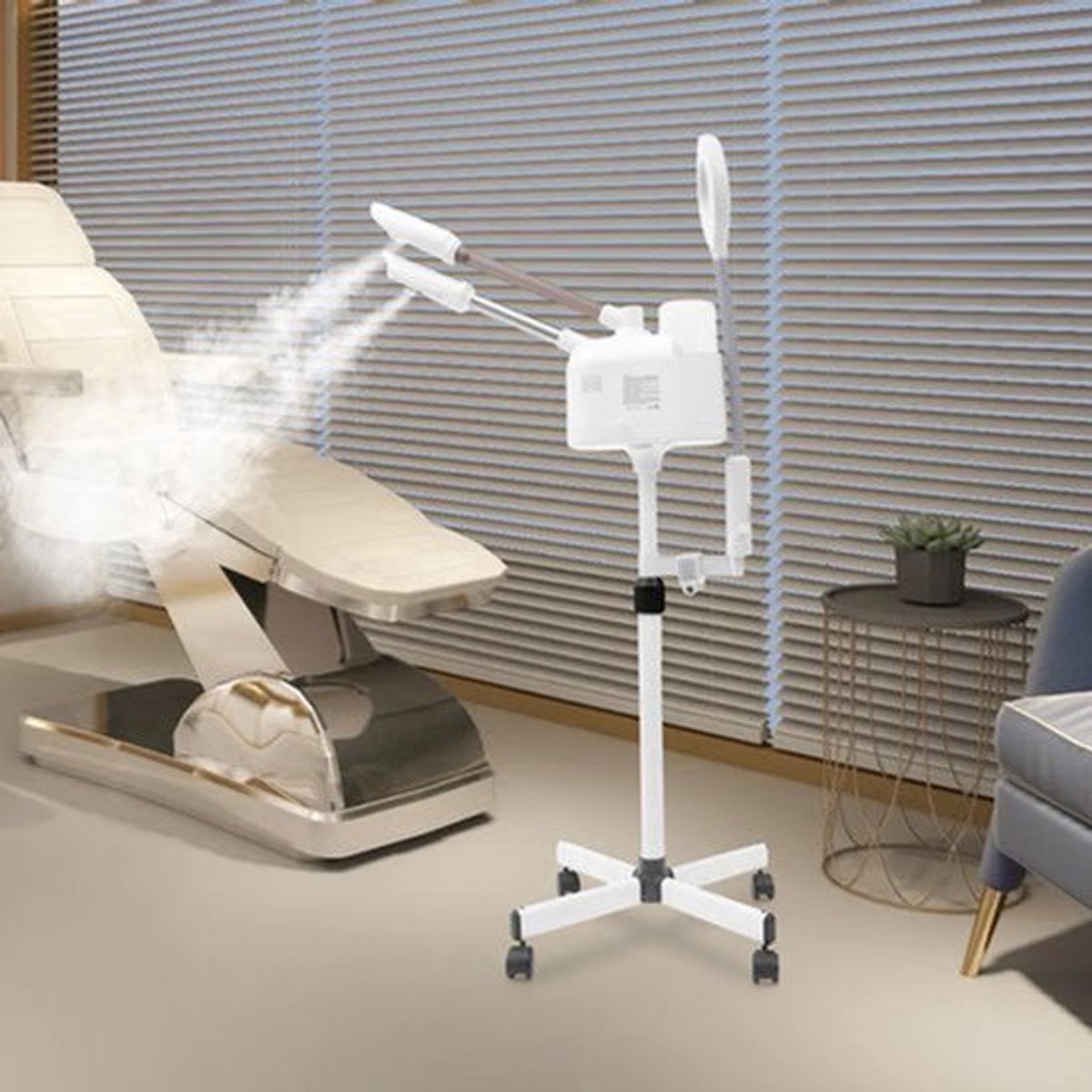 Gezichtsstomer Nano Warmte En Koude Spray - 750 W Vermogen - 1000 ml Watertank - Kunststof - Voor Schoonheidssalon En Thuis