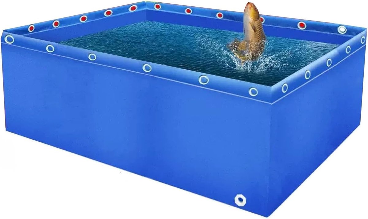 Fischzucht-Koi-Teich für den Garten - Multifunktions-PVC-Planen-Pool für Teiche mit Ablassventil, oberirdischer Teich für Wasserspeicherung und Gartenbewässerung