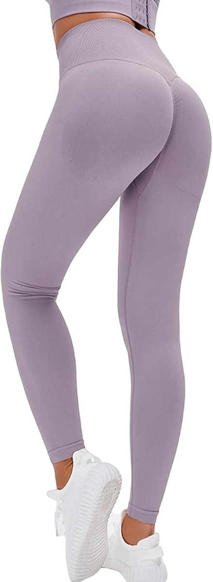Sportlegging voor dames, hoge taille, ondoorzichtig, scrunch butt, leggings, push-up, booty, sportbroek, naadloos, voor gym, yoga, fitness, sportlegging
