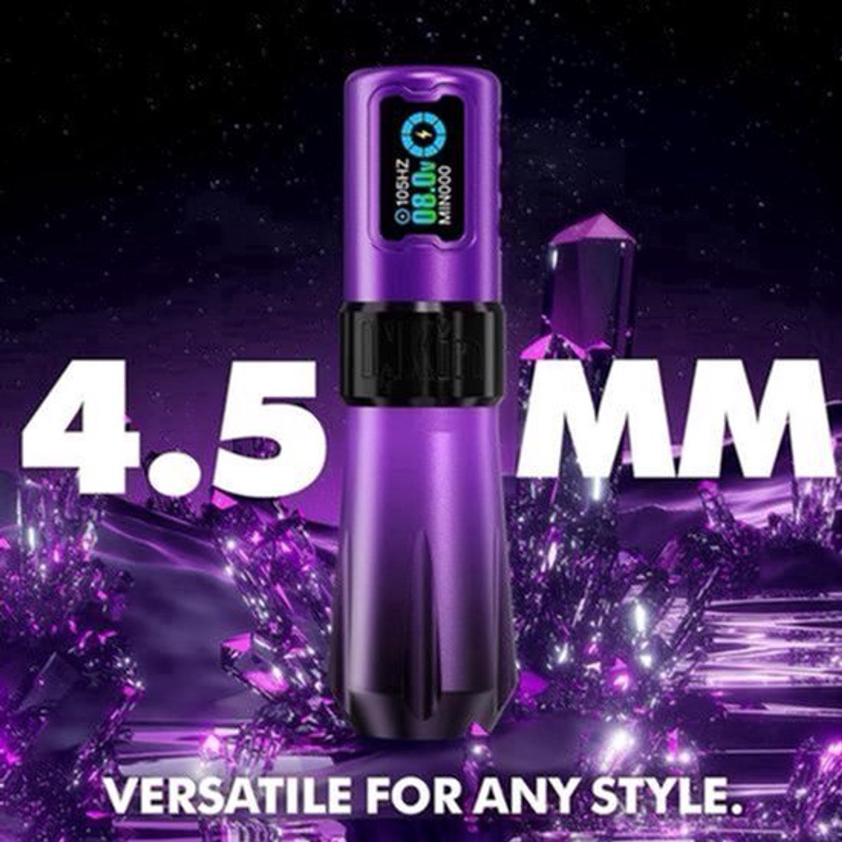 Draadloze Tatoeagemachine – Tattoo Pen – Tattoo Gun – Tatoeëerstift – Tattoo Machine – Borstelloze Motor – Ergonomisch Handvat 39 mm – 4,5 mm Slaglengte – 2 x 1600 mAh Batterijen