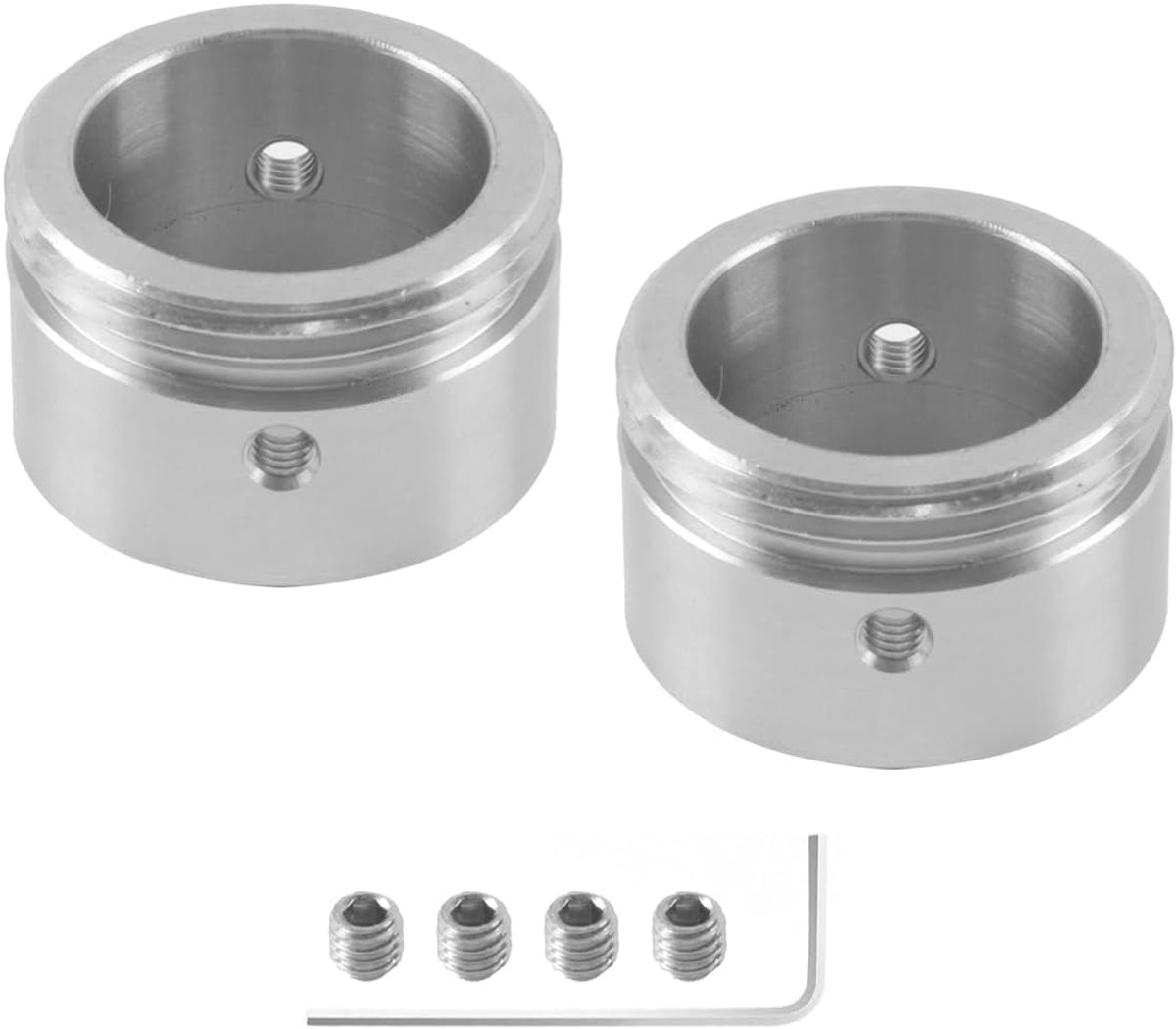 verwarmingsventieladapter, 2 stuks thermostaatkopadapters zonder strepen, radiatorventiel RA-adapter naar M30 x 1,5 met inbussleutel