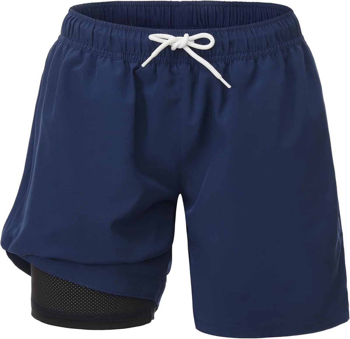 Zwemshorts voor kinderen, jongens, 2-in-1, met geïntegreerde voering, comfortabel badpak voor jongens, voor 110-160